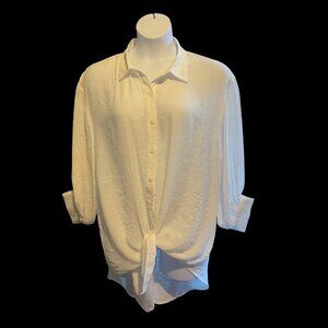 LIGHTWEIGHT LIKE LINEN BUTTON DOWN SHIRT